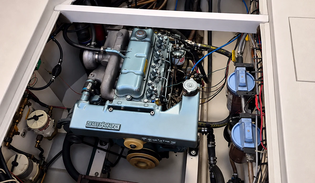 Perkins diesel engine aboard Silver Queen